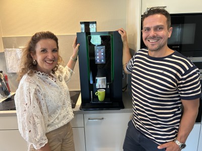 Nieuwe koffiemachine van Nici